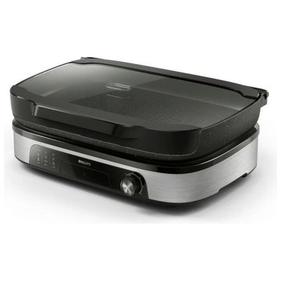 Philips HD6212/90 Griglia Elettrica da Tavolo 2400 W con Affumicatore