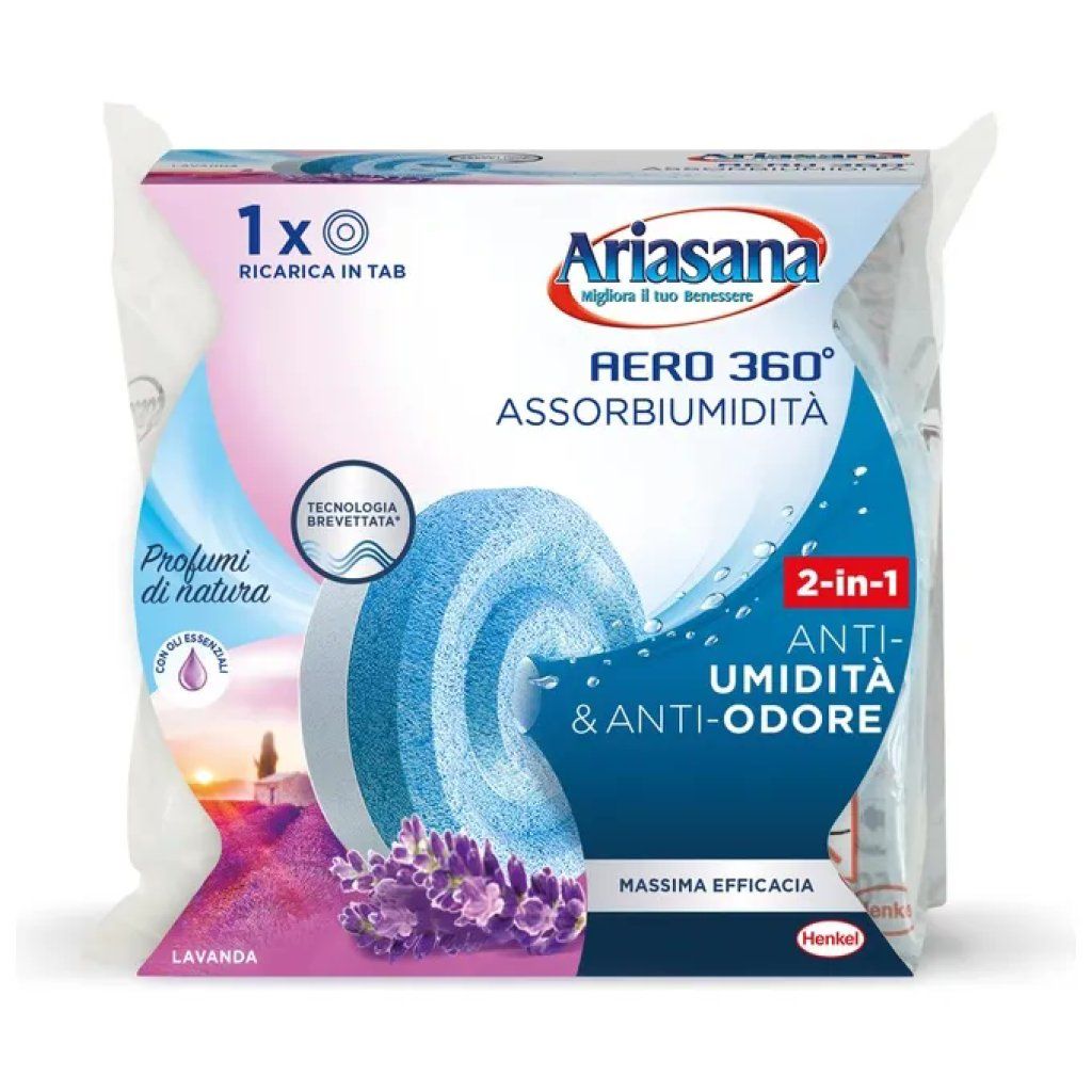 HENKEL Ariasana Aero 360° Ricarica Assorbiumidità Lavanda Relax 450 g