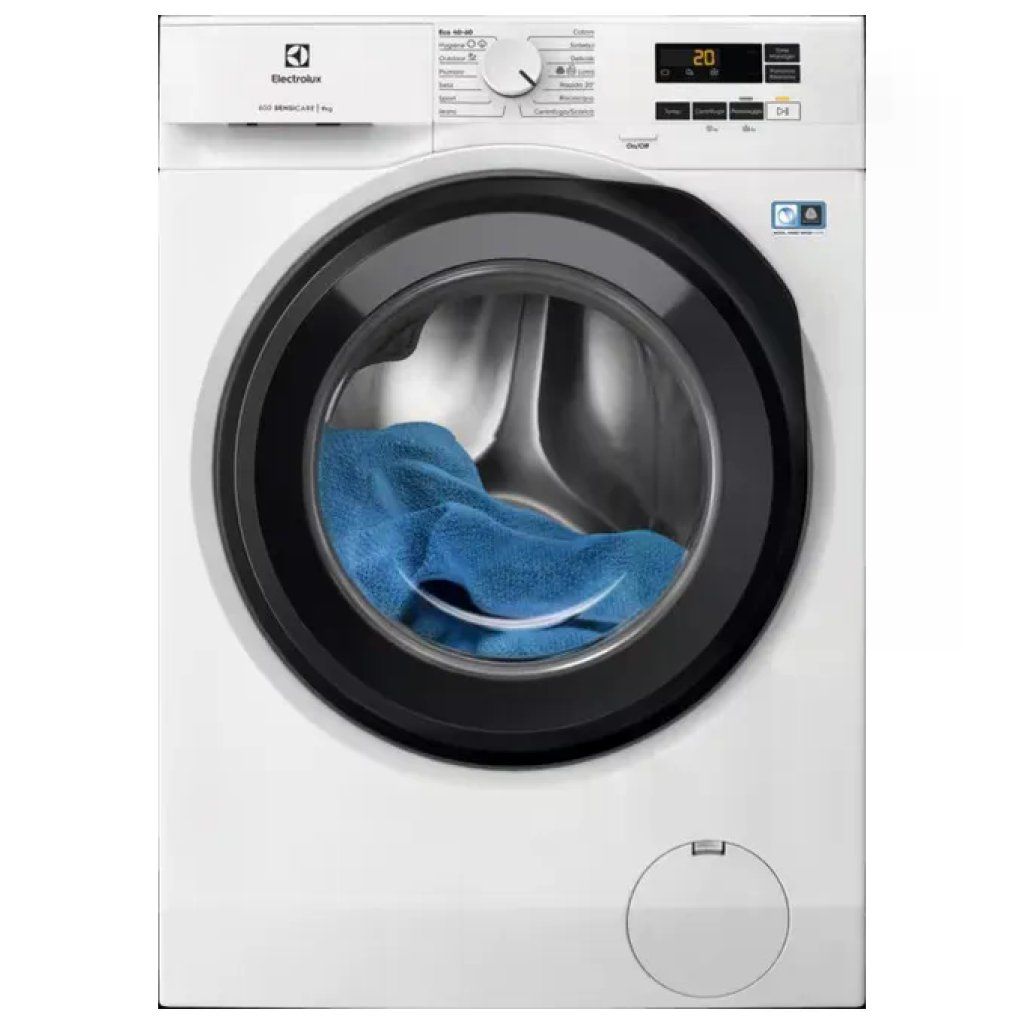 Electrolux EW6FZ19 Lavatrice Frontale 9 kg, 1400 giri, Classe A, Vapore SensiCare, Bianca