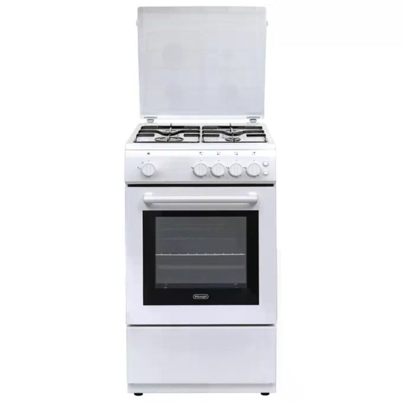 DELONGHI De'Longhi DL554GW2 Cucina a Gas 4 Fuochi Forno Gas Statico 49 L Classe A (83x50x50 cm