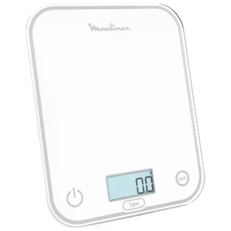 Moulinex Optiss BN50U0 Bilancia da Cucina Digitale, Portata 5 kg, Bianco