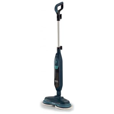 Ariete 4178 Dual Steam Scrub – Scopa a Vapore con Panni Rotanti, 1200 W, Blu