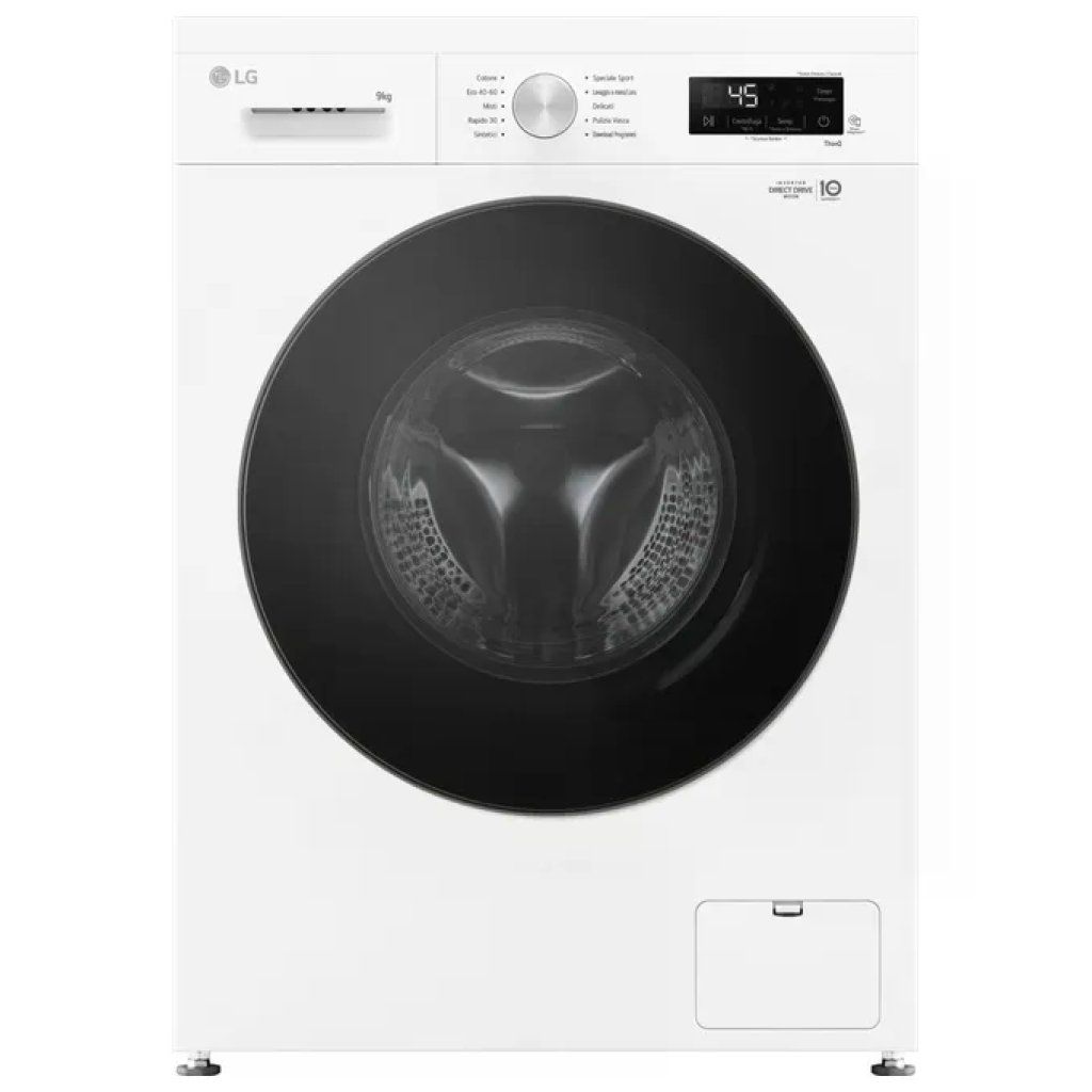 LG F4NX1009NWB Lavatrice Frontale 9 kg Classe A, 1400 giri, Wi-Fi, Bianca LG F4NX1009NWB Lavatrice Frontale 9 kg Classe A, 1400 giri, Wi-Fi, Bianca