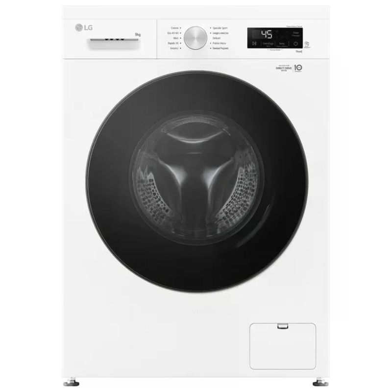 LG F4NX1009NWB Lavatrice Frontale 9 kg Classe A, 1400 giri, Wi-Fi, Bianca LG F4NX1009NWB Lavatrice Frontale 9 kg Classe A, 1400 giri, Wi-Fi, Bianca