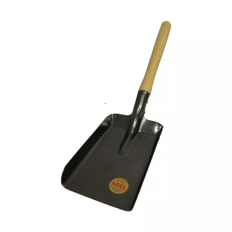 ADEL Paletta per carbone con manico in legno 16 × 25 cm