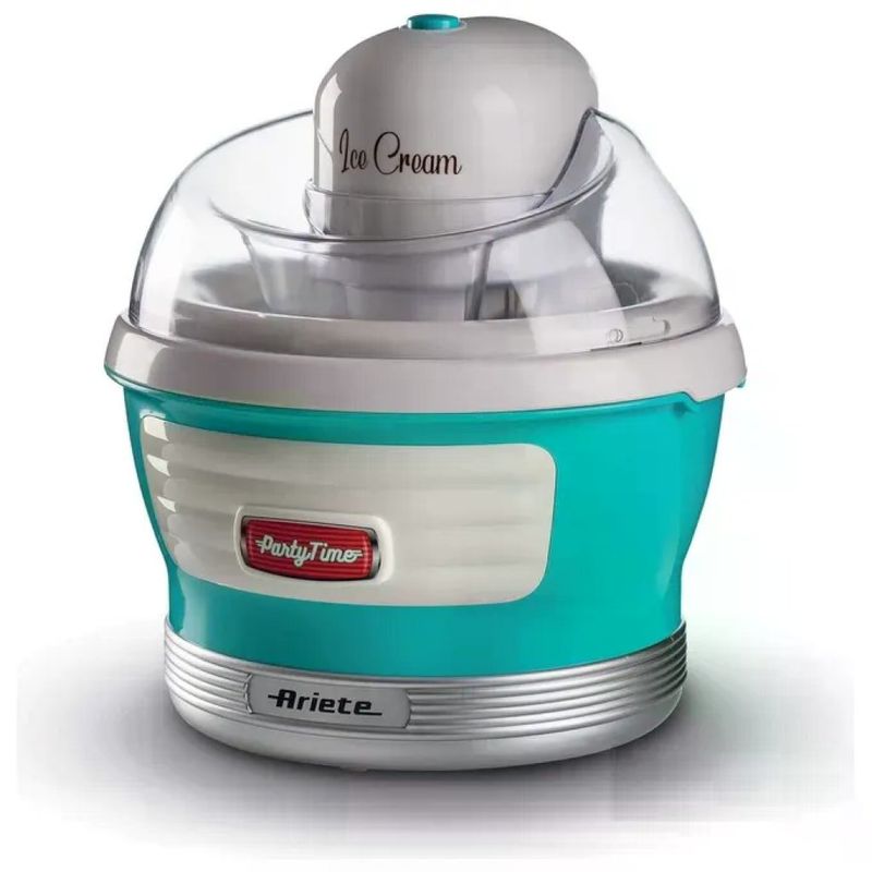 Ariete 643 Party Time Gelatiera Ice Cream Maker 1,5 L 12 W cestello doppio isolamento colore Azzurro