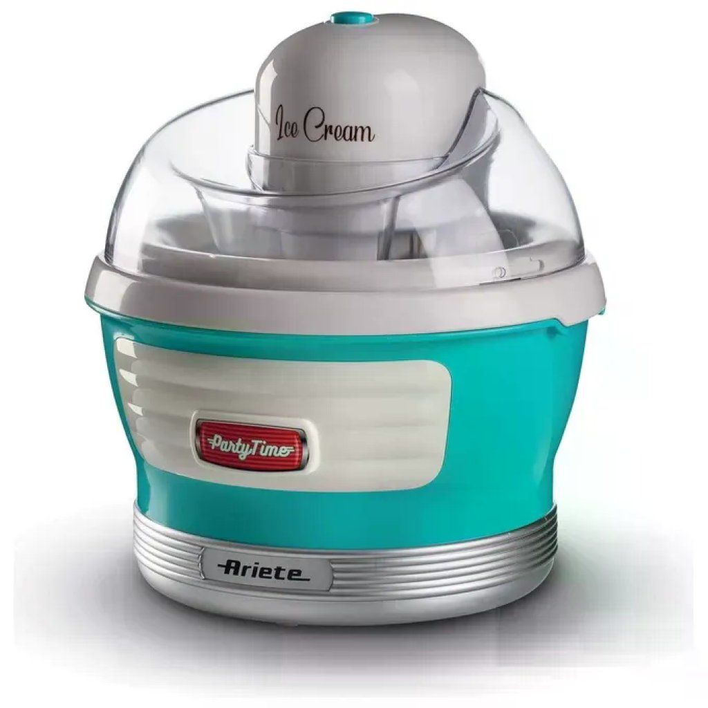 Ariete 643 Party Time Gelatiera Ice Cream Maker 1,5 L 12 W cestello doppio isolamento colore Azzurro Ariete 643 Party Time Gelatiera Ice Cream Maker 1,5 L 12 W cestello doppio isolamento colore Azzurro