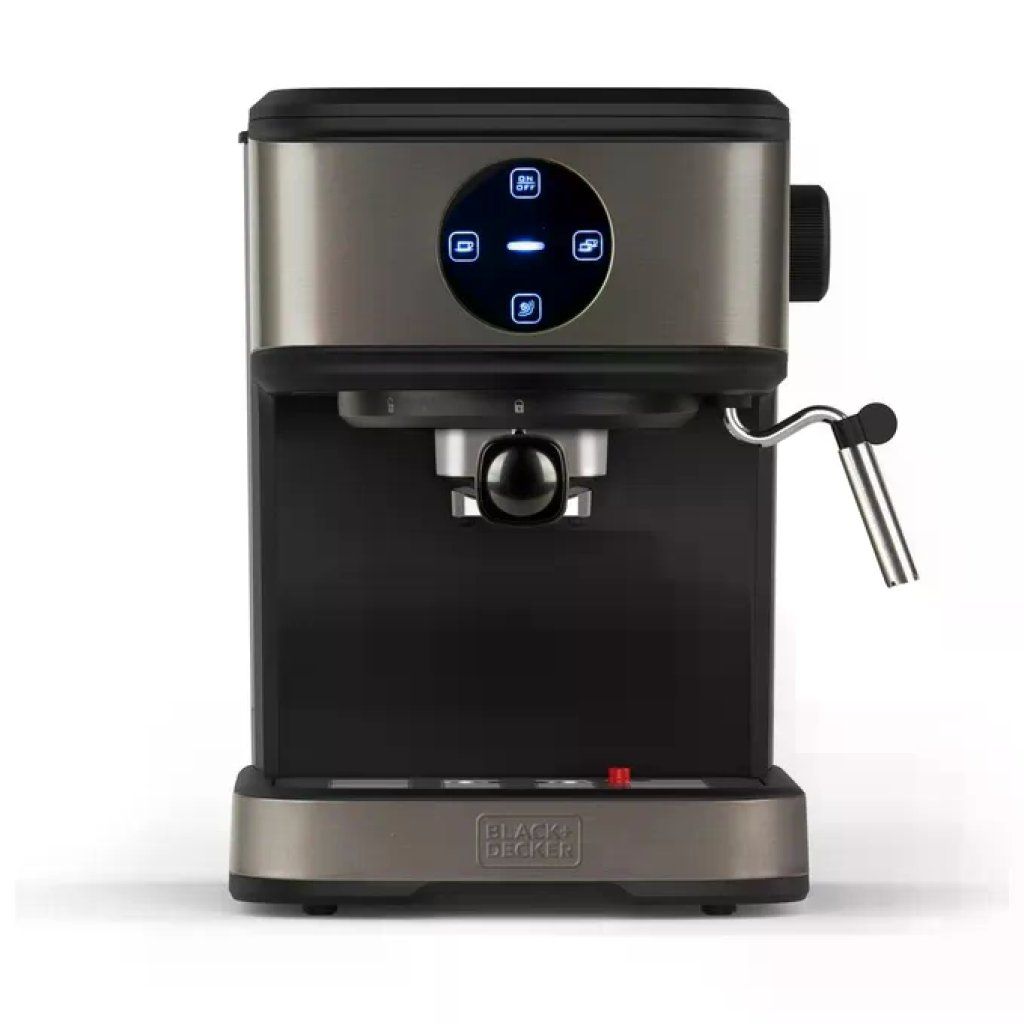 BLACK+DECKER BXCO850E Macchina da Caffè Espresso 850 W, 20 Bar, Serbatoio 1,5 L