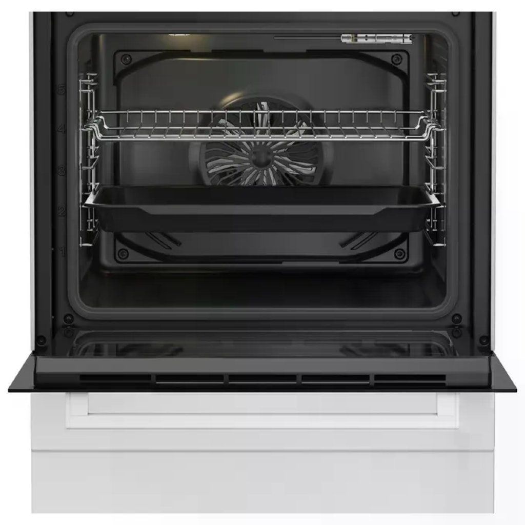 Beko FBE62011WC Cucina a Gas 4 Fuochi con Forno Elettrico Ventilato, 72 L, Classe A, Bianca