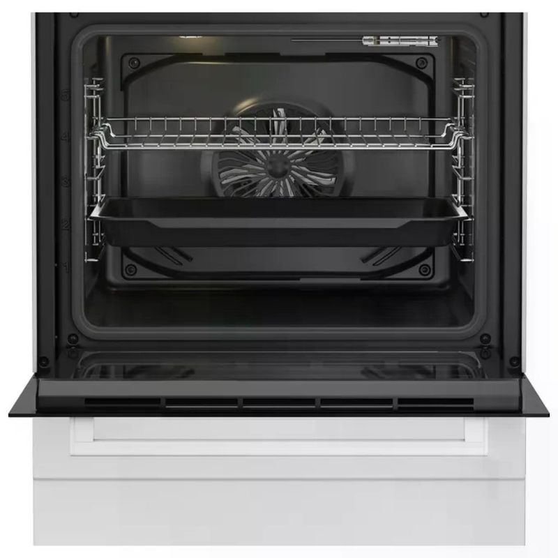 Beko FBE62011WC Cucina a Gas 4 Fuochi con Forno Elettrico Ventilato, 72 L, Classe A, Bianca