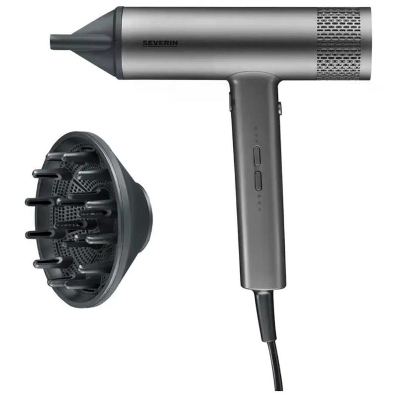 Severin HT 0169 Asciugacapelli Ionico 2000 W con Diffusore e Concentratore