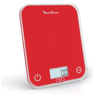 Moulinex Optiss BN50U3V0 – Bilancia da Cucina Digitale Rossa
