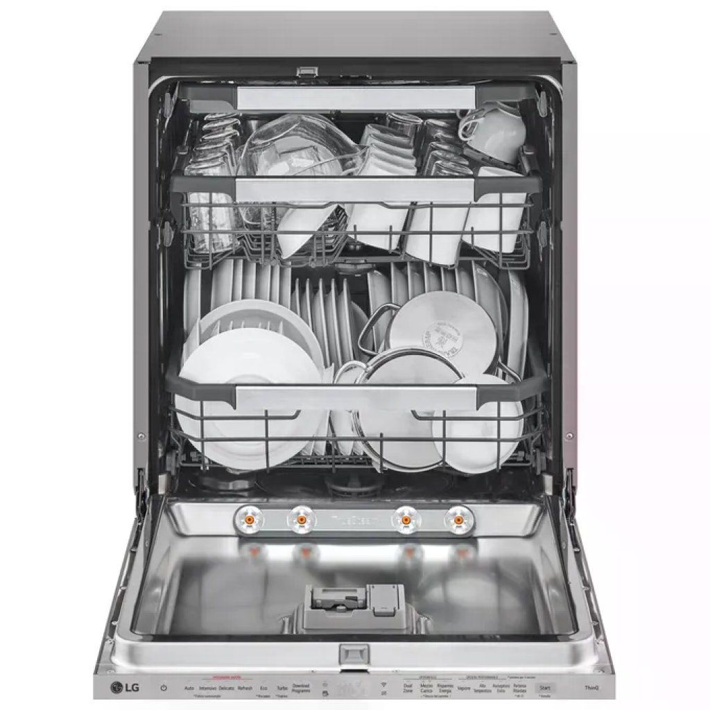LG DB597TXS Serie 5 Lavastoviglie da Incasso 14 Coperti, Classe A, QuadWash, TrueSteam e Wi-Fi