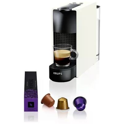 Krups Nespresso Essenza Mini XN110810 – Macchina da caffè a capsule, 19 bar, 1310 W, nera e bianca Krups Nespresso Essenza Mini XN110810 – Macchina da caffè a capsule, 19 bar, 1310 W, nera e bianca