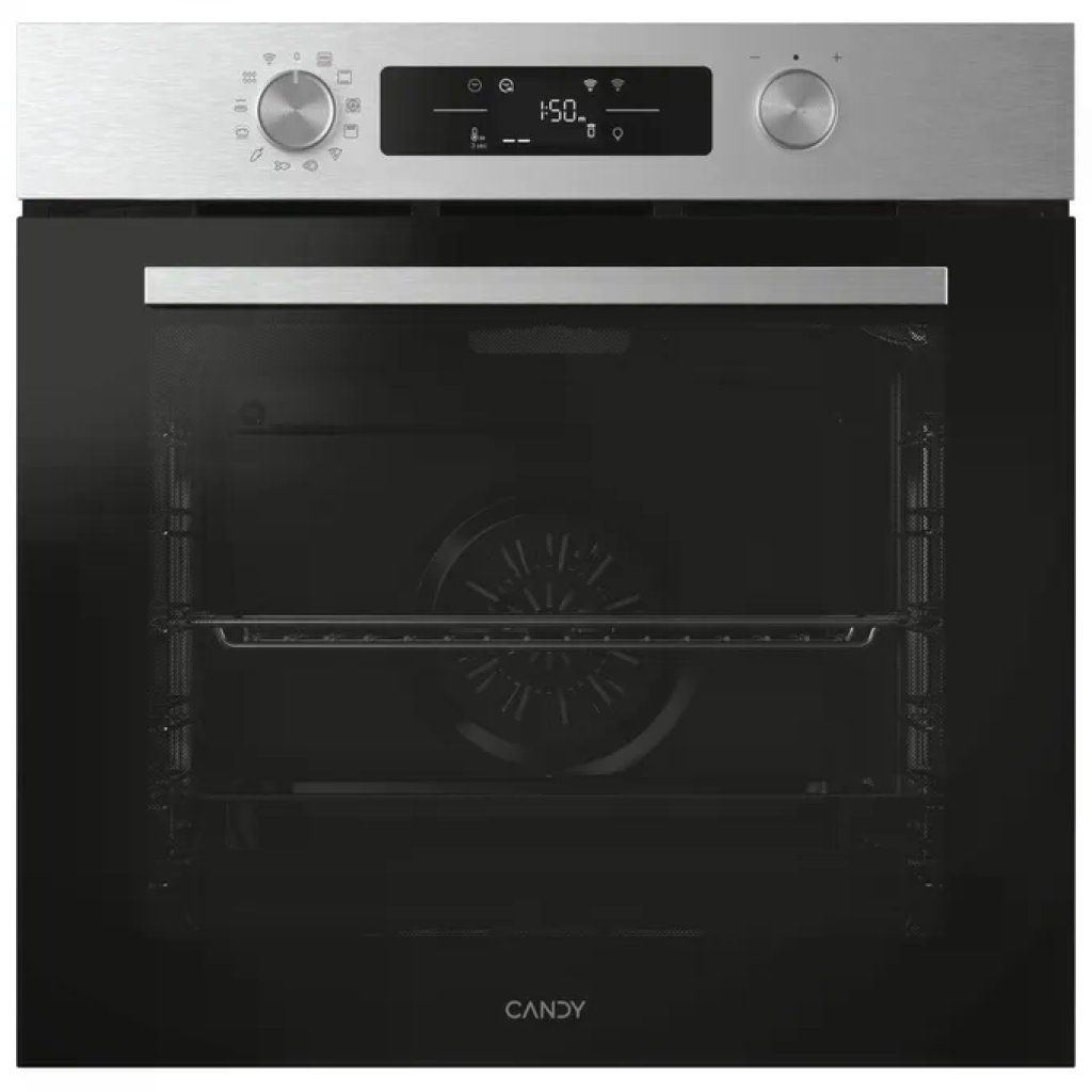 Candy CA6 N3B3HTX Forno Elettrico da Incasso 78 L, Wi-Fi, Nero e Inox