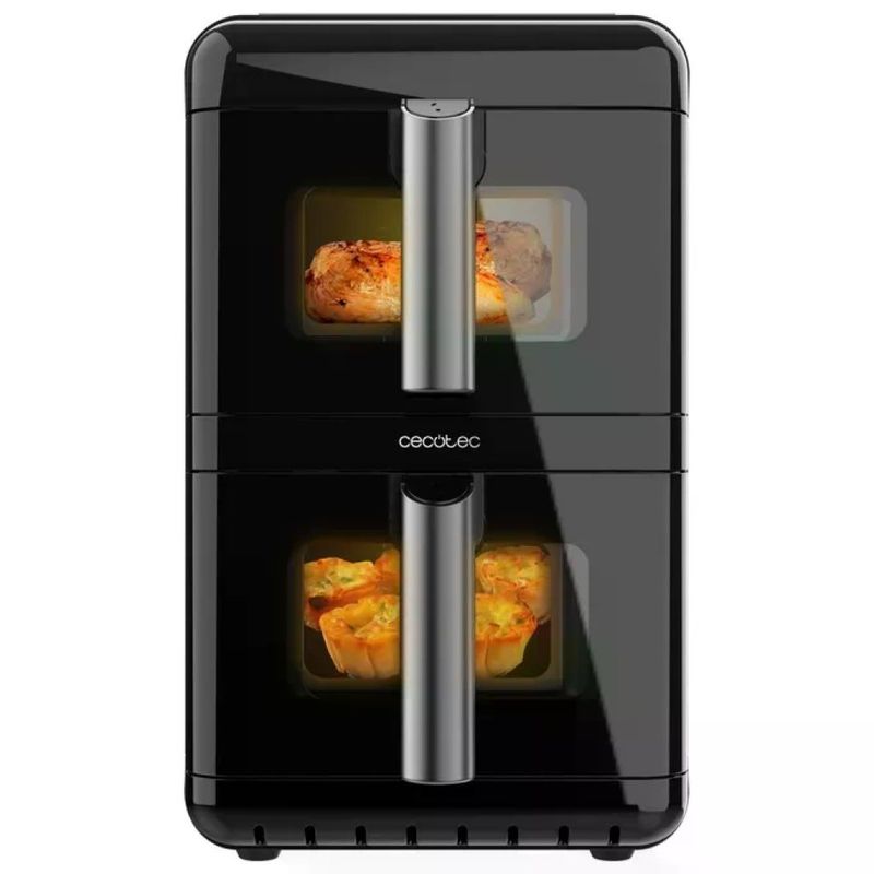 Cecotec Cecofry DuoLevel 12000 Window Friggitrice ad Aria Doppio Cestello, 12 L, 2900 W, Nero Cecotec Cecofry DuoLevel 12000 Window Friggitrice ad Aria Doppio Cestello, 12 L, 2900 W, Nero