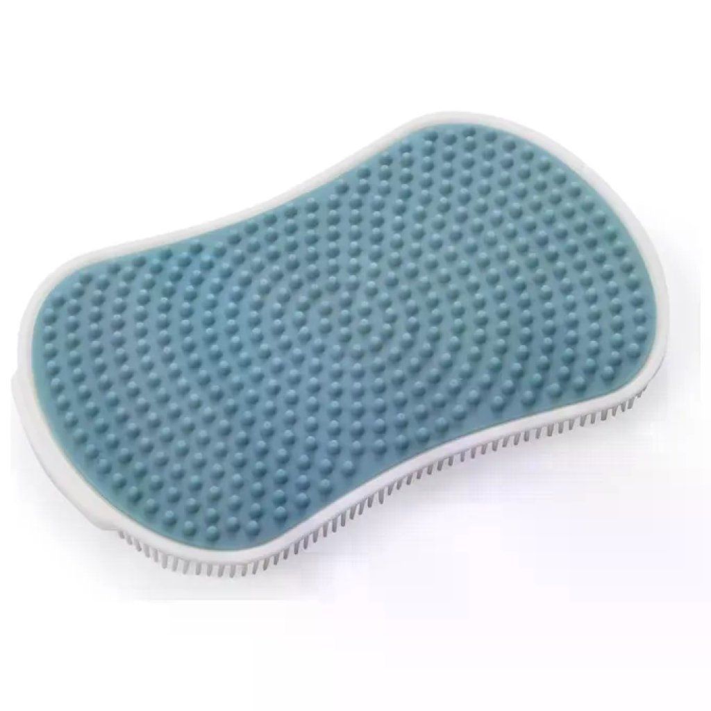 Tescoma Clean Kit Flex – Spugna lavapiatti in silicone, bianco e blu