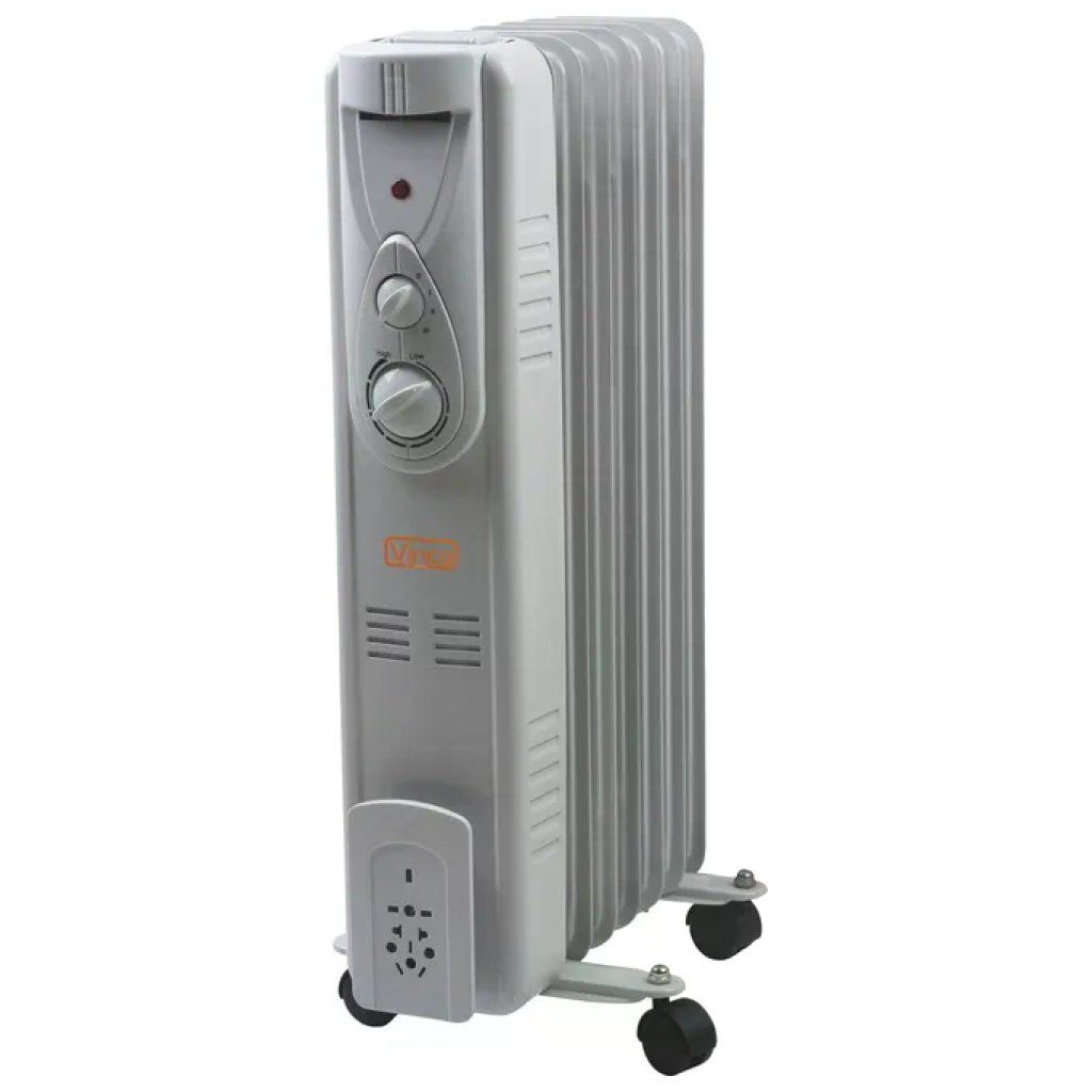 Vinco HYF17 Radiatore a Olio 1500 W, 7 Elementi, Grigio