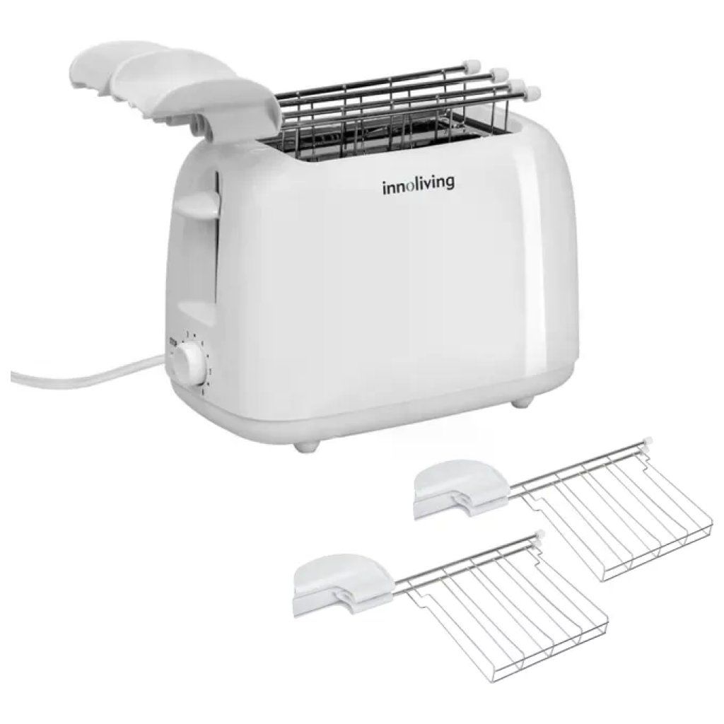Innoliving INN-742 Tostapane 2 Fette, 750 W, Bianco