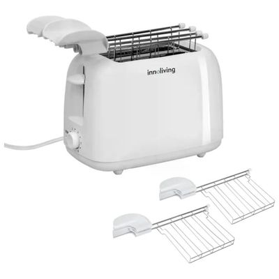 Innoliving INN-742 Tostapane 2 Fette, 750 W, Bianco