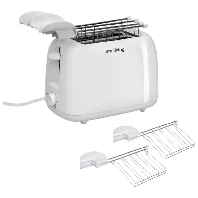 Innoliving INN-742 Tostapane 2 Fette, 750 W, Bianco