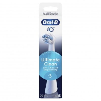 ORAL-B iO Ultimate Clean Testine di Ricambio Nere, 3 Pezzi ORAL-B iO Ultimate Clean Testine di Ricambio Nere, 3 Pezzi