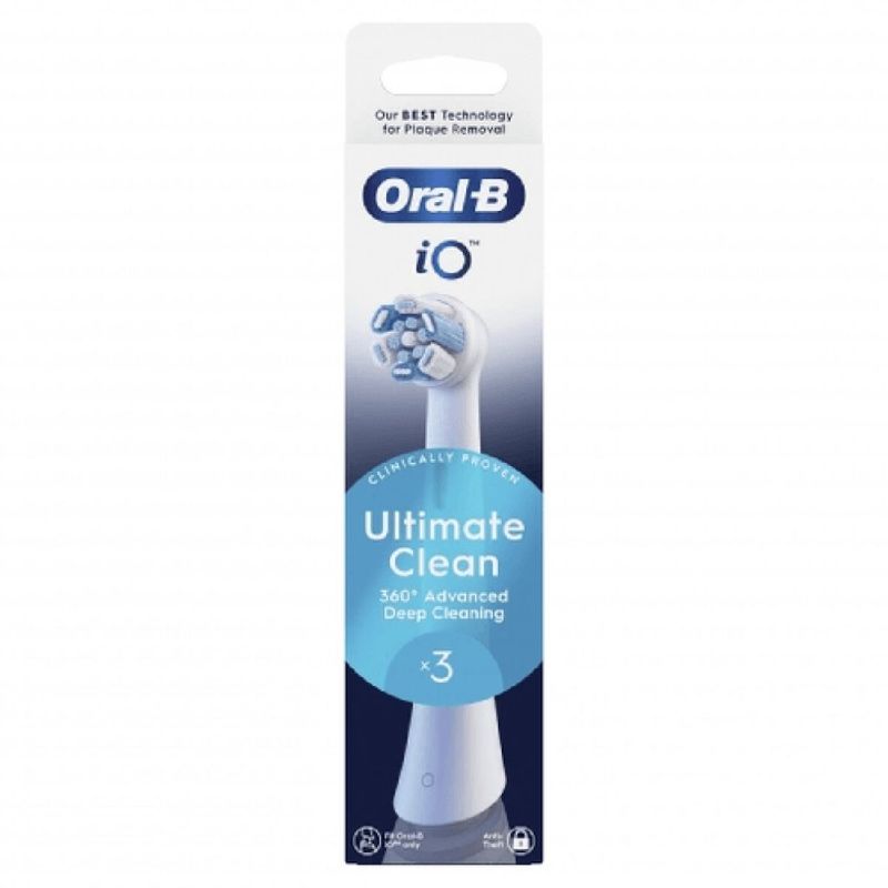 ORAL-B iO Ultimate Clean Testine di Ricambio Nere, 3 Pezzi ORAL-B iO Ultimate Clean Testine di Ricambio Nere, 3 Pezzi