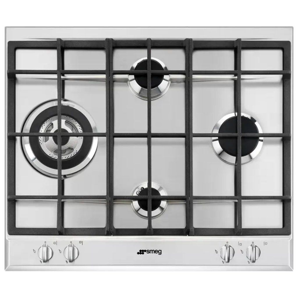 Smeg P261XGH Selezione Piano cottura a gas 60 cm 4 fuochi griglie in ghisa 8800 W accensione