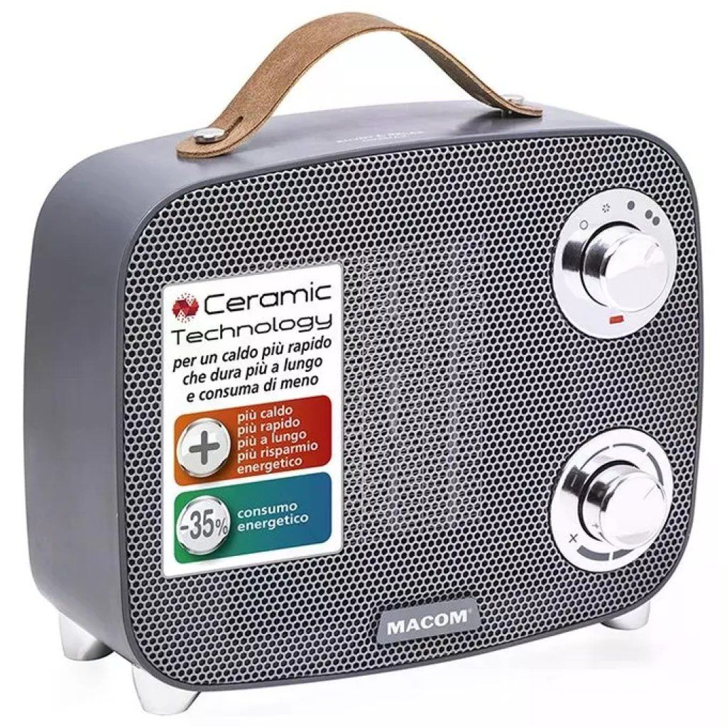 Macom 942 Minimax Termoventilatore Ceramico 750/1500 W