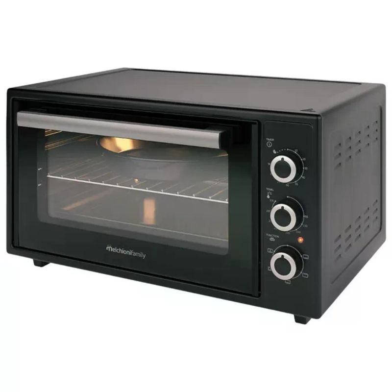 Melchioni Ardente 45 – Forno elettrico ventilato 45 L, 1634 W, nero