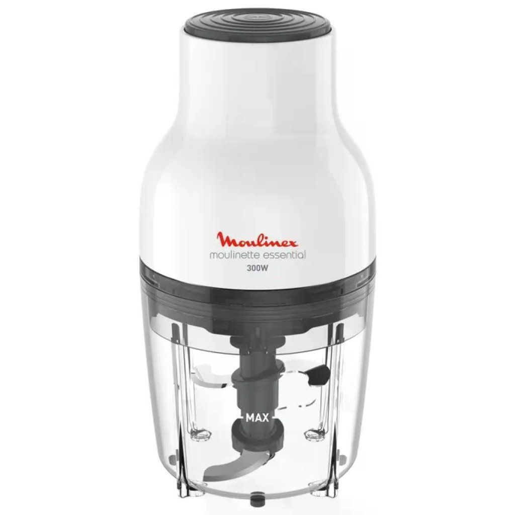 Moulinex Moulinette Essential DJ520110 Tritatutto 300 W, 0,4 L, 4 lame, bianco