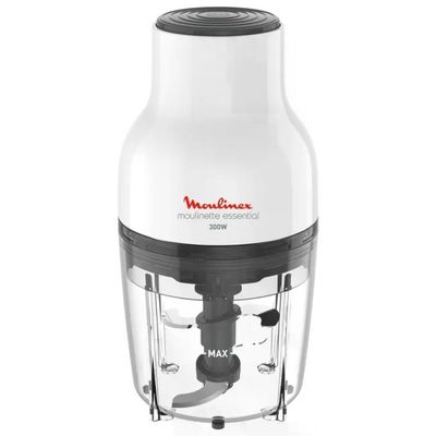 Moulinex Moulinette Essential DJ520110 Tritatutto 300 W, 0,4 L, 4 lame, bianco