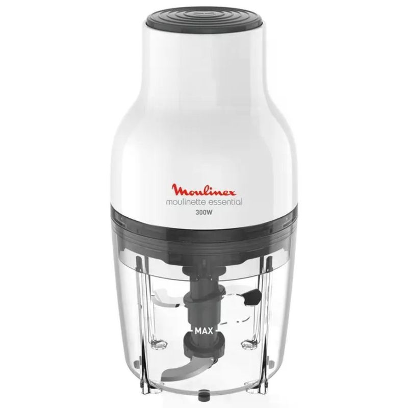 Moulinex Moulinette Essential DJ520110 Tritatutto 300 W, 0,4 L, 4 lame, bianco