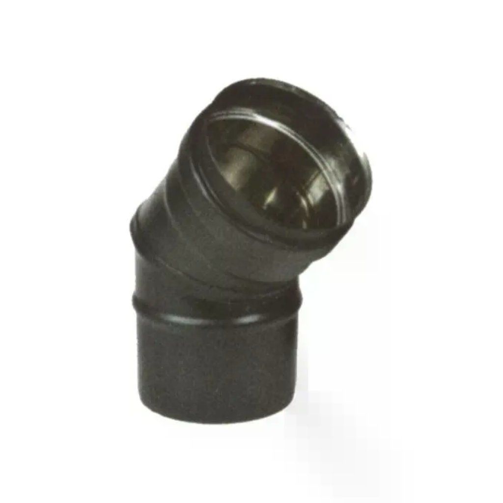Maral 53578 Gomito a 45° per Stufa a Pellet 8 cm Nero
