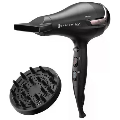 Imetec K9 2500 Asciugacapelli 2300 W con Ioni, Diffusore e Concentratore – Nero Imetec K9 2500 Asciugacapelli 2300 W con Ioni, Diffusore e Concentratore – Nero
