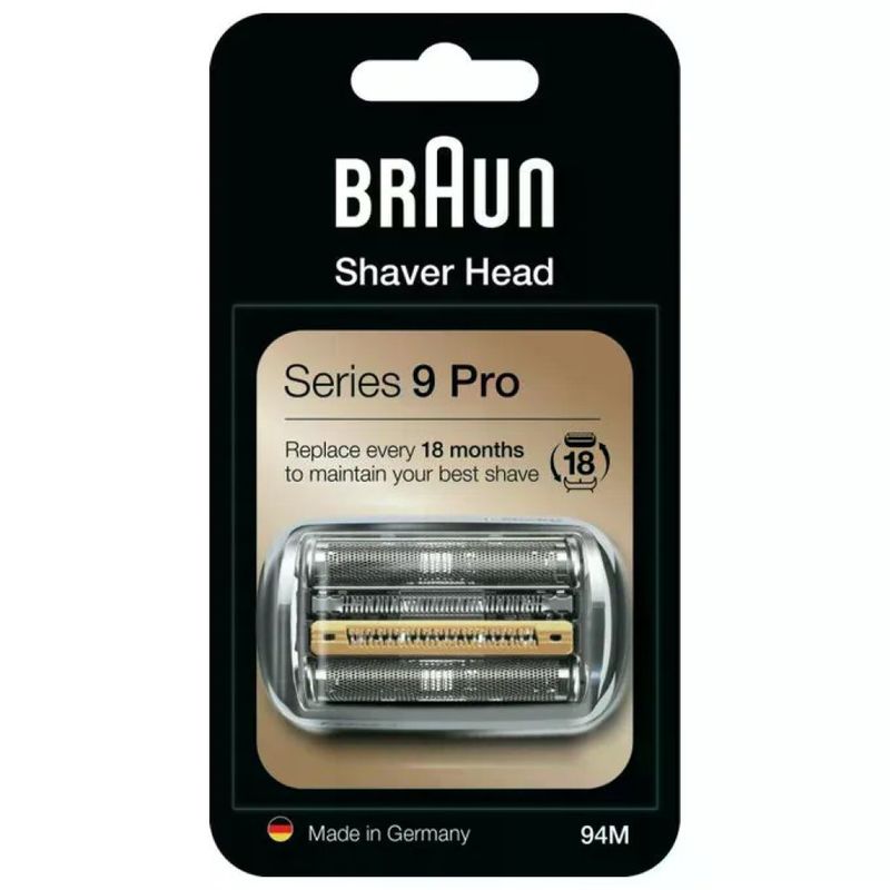 Braun 94M Testina di Ricambio Argento per Series 9 e Series 9 Pro Braun 94M Testina di Ricambio Argento per Series 9 e Series 9 Pro
