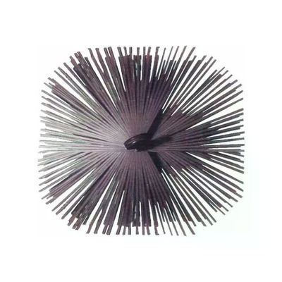SPAZZOLIFICIO AIELLO Vigor 214095 Scovolo Quadrato in Acciaio per Camino 30 x 30 cm, Attacco Femmina MA12