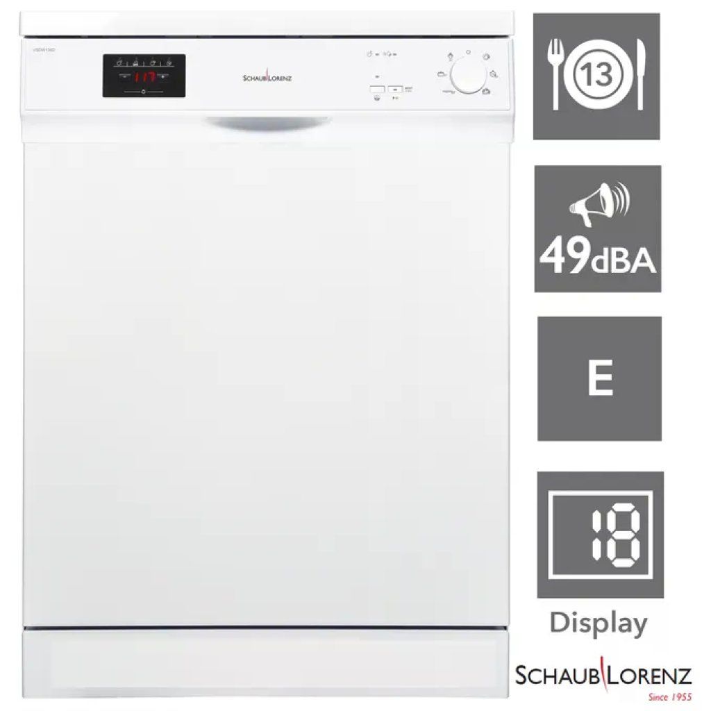 Schaub Lorenz SVDW135 Lavastoviglie da Incasso 13 Coperti, Classe E, 5 Programmi, 49 dB