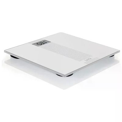 Laica PS1054 Bilancia Pesapersone Elettronica in Vetro Bianco, Portata 180 kg