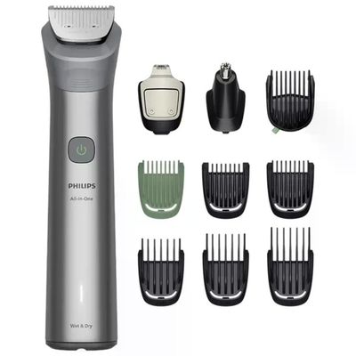 Philips Rifinitore All-in-One Multigroom MG5921-15 10 Accessori Viso Capelli Corpo Grigio chiaro