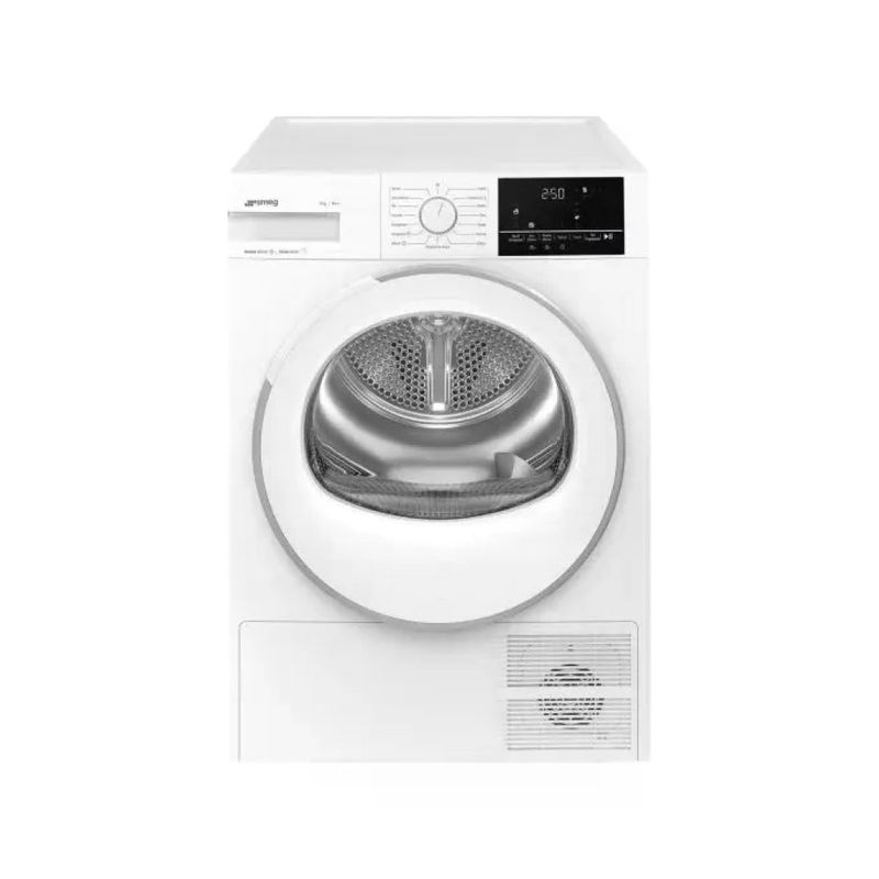 Smeg DNP08SEB Asciugatrice a Pompa di Calore 8 kg, Classe B, Bianca