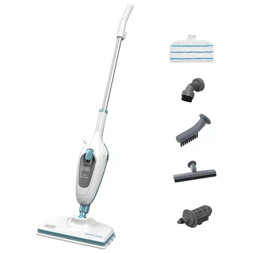 Black+Decker FSMH13E5 Steam Mop 5 in 1, Lavapavimenti a Vapore 1300 W