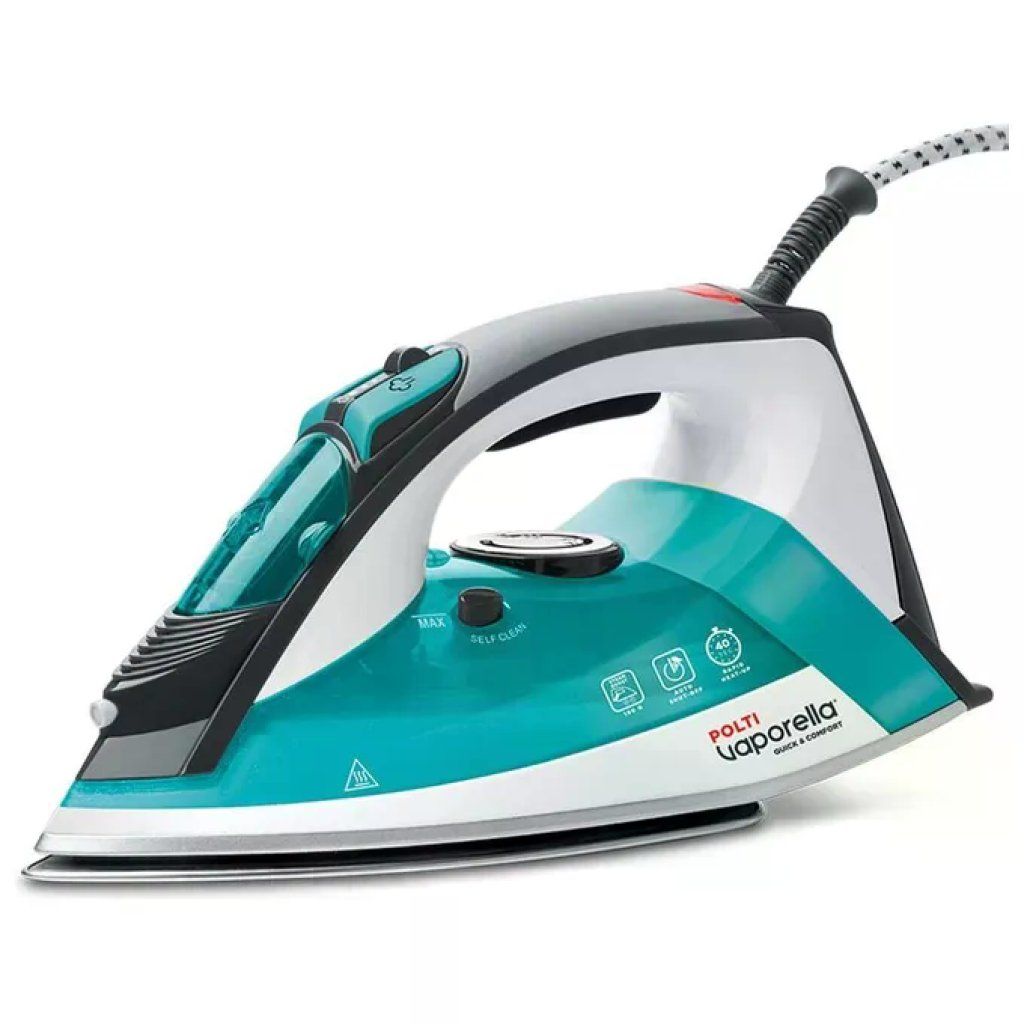Polti QC120 Vaporella Quick and Comfort Ferro a vapore 2200W colpo vapore 180g piastra acciaio