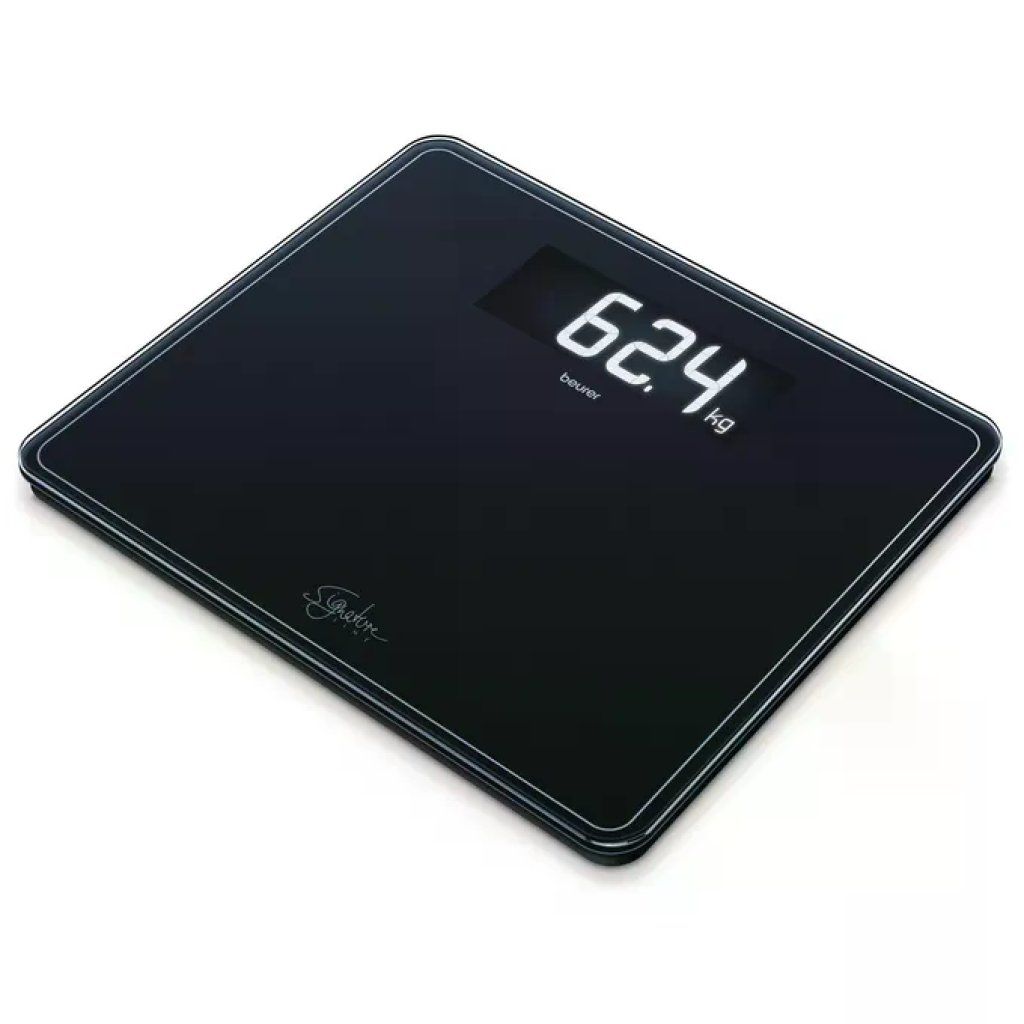 Beurer GS 410 Signature Line Bilancia Pesapersone Digitale Piano in Vetro 200 Kg Display LCD XXL colore