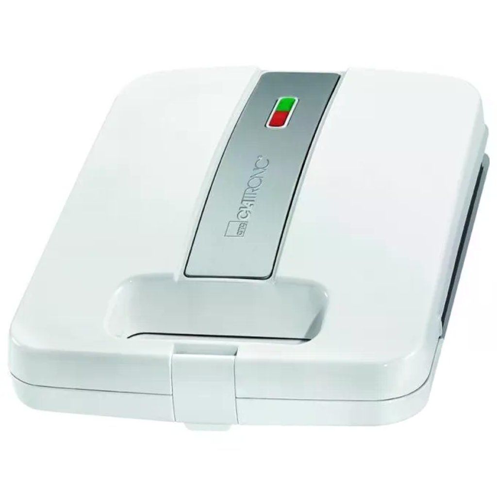 Clatronic ST 3629 Tostiera per 4 Toast, 1200 W, Piastre Antiaderenti, Bianca