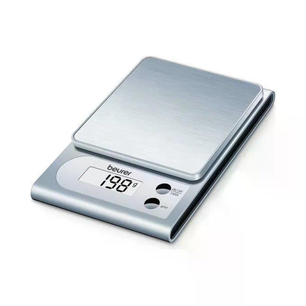 Beurer KS 22 Bilancia da Cucina Digitale in Acciaio Inox, Portata 3 kg