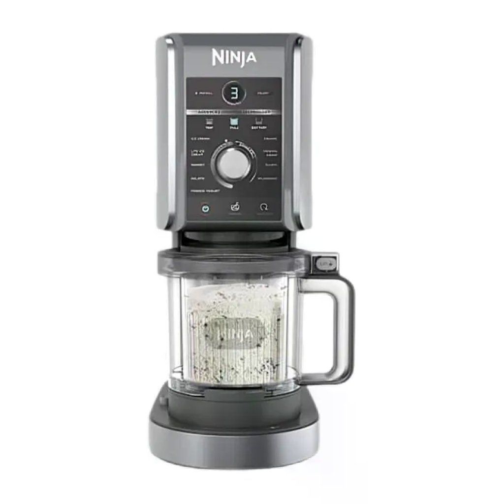 Ninja CREAMi Deluxe NC502EU Gelatiera 10 in 1, 800 W, Nero e Argento