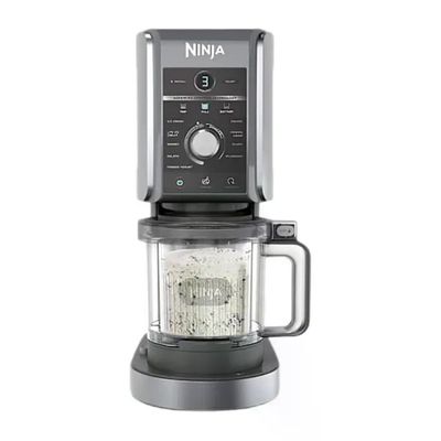 Ninja CREAMi Deluxe NC502EU Gelatiera 10 in 1, 800 W, Nero e Argento