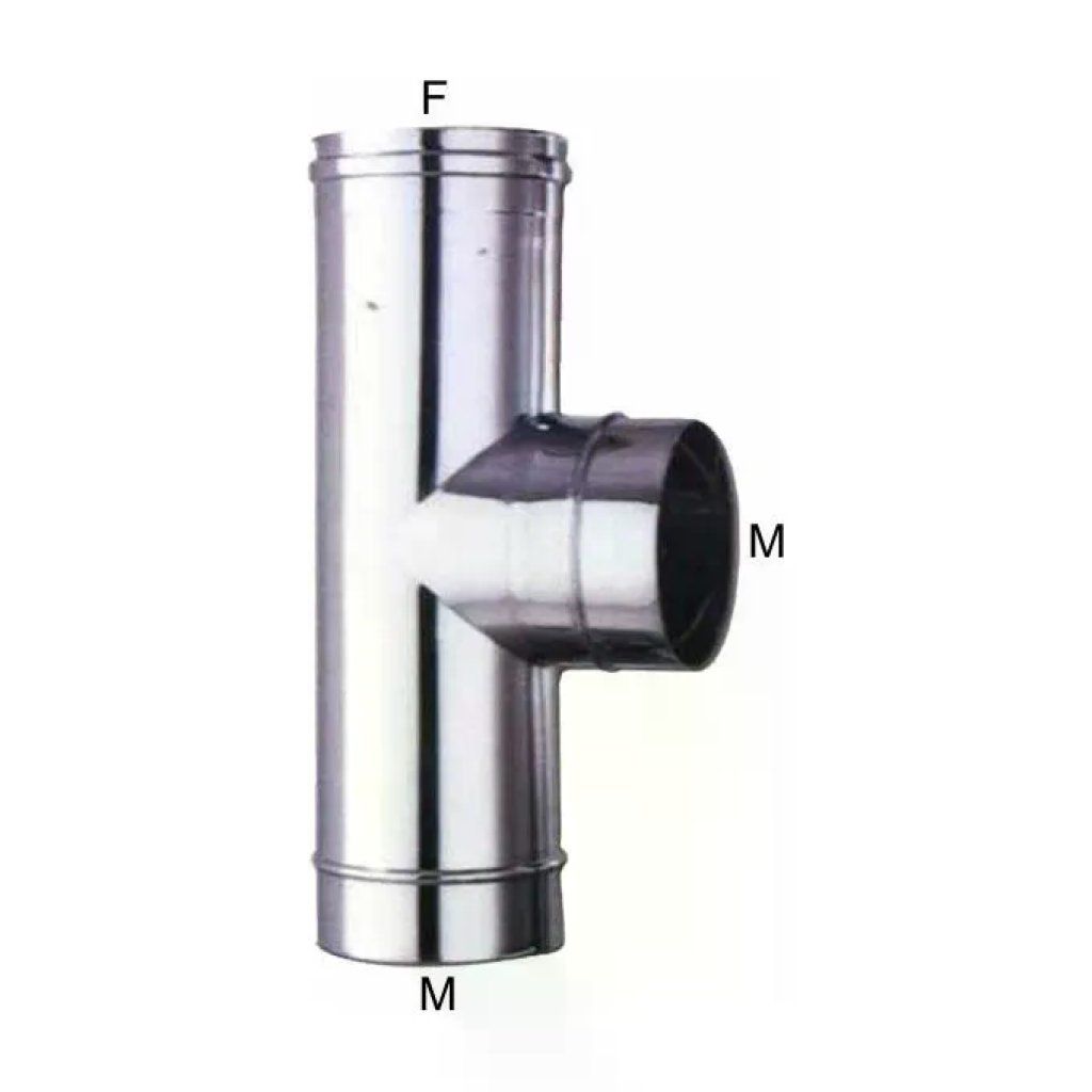 ALA 2000 ALA Gomito a T in acciaio inox AISI 316L 16 mm