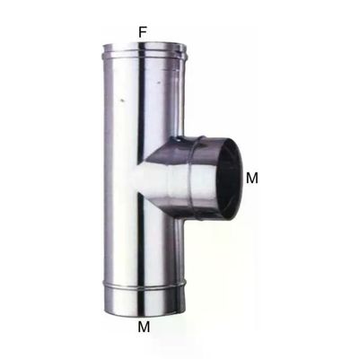 ALA 2000 ALA Gomito a T in acciaio inox AISI 316L 16 mm ALA 2000 ALA Gomito a T in acciaio inox AISI 316L 16 mm